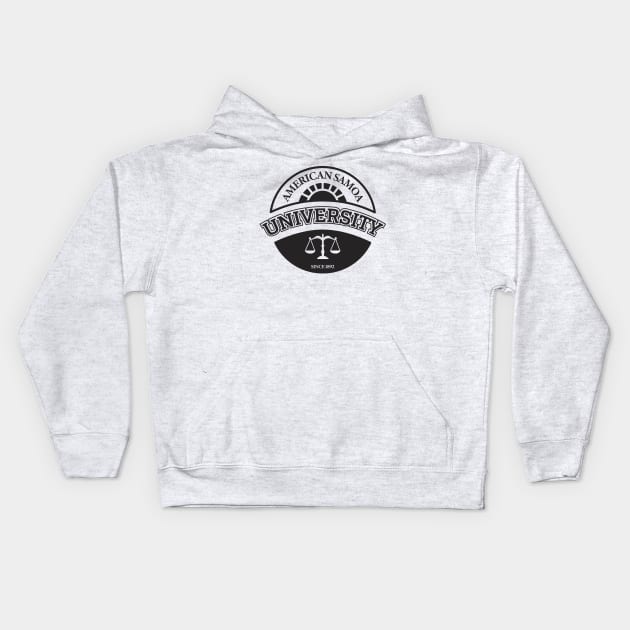 University Of American Samoa Law School Kids Hoodie by Dotty42